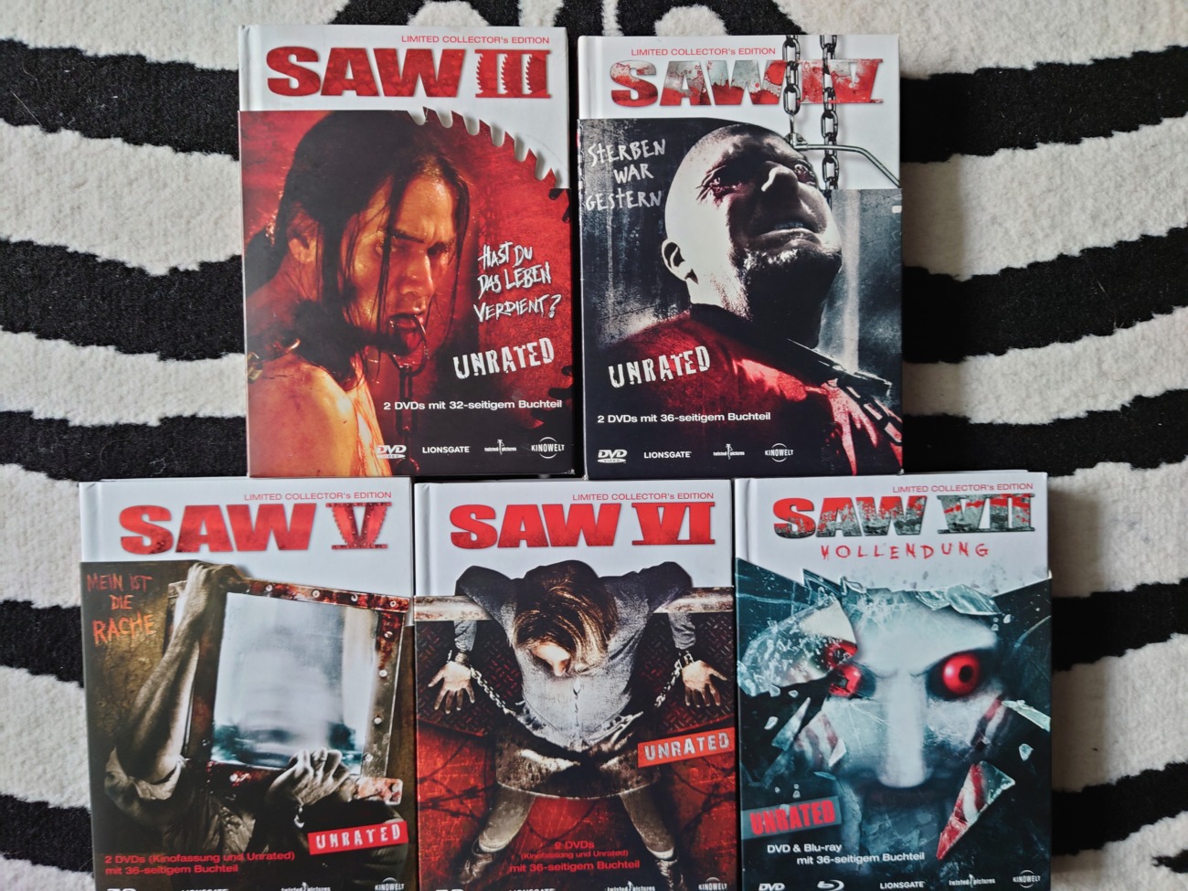 SAW Mediabook Sammlung komplett