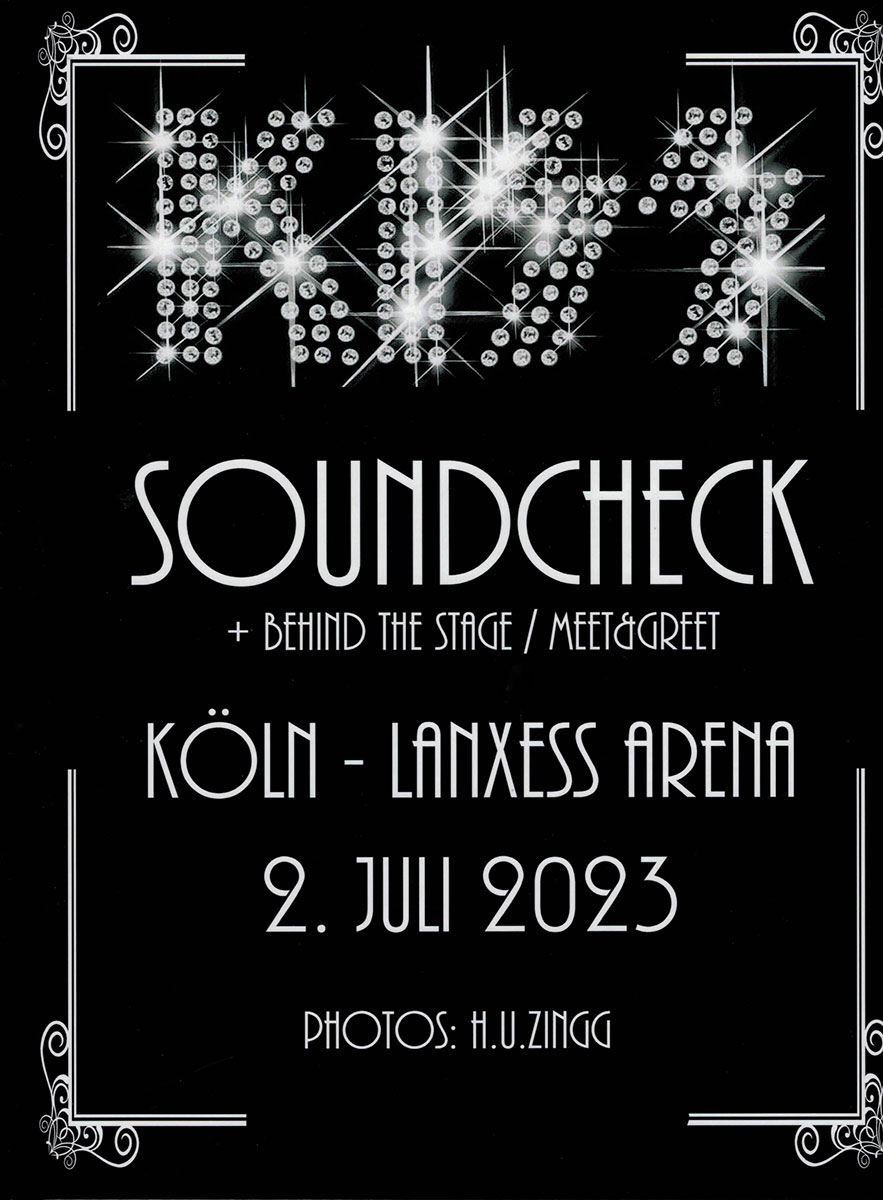 Neues Fotobuch – KISS Köln 2023 Soundcheck